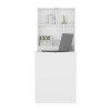 Vynxaria 33" Wide x 23" Deep folding Table with Four Shelves Floating Table Retractable Table Floating Desk Ironing Table White - 3 of 4