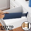 Set of 6 Bamboo Drawer Dividers , 4.65” High, Expandable Organizers for Clothing,Adjustable (17-22" Sizes) - SpaceAid® - 4 of 4