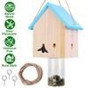 LakeForest "Wood Carpenter Bee Trap Made of Natural Pine – Outdoor Hanging Trap for Patios, Decks & Fences – Eco-Friendly, Chemical-Free" Sky Blue - 2 of 4