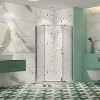 NicBex Shower Door 34.75" Wx72"H Frameless Piovt Shower Door with 1/4" (6mm) Clear SGCC Tempered Glass with Reversible Installation - 3 of 4