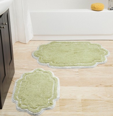 Set Of 4 Gradiation Rug Collection Grey Cotton Tufted Bath Rug Set - Home  Weavers : Target