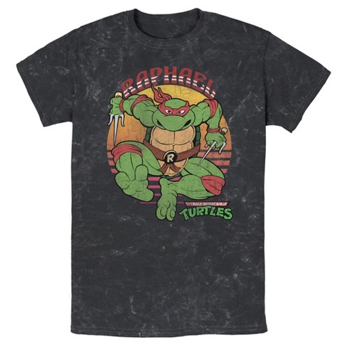 Men's Teenage Mutant Ninja Turtles Distressed Raphael In Action T-shirt ...