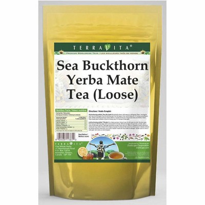 TerraVita Sea Buckthorn Yerba Mate Tea (Loose) (8 oz, ZIN: 557573, 1-Pack)