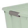 Sterilite 20 Gallon Latch Tote Home or Office Storage Organizer Container Stackable Plastic Bins with In Molded Handles, Mindful Mint, 12-Pack - 4 of 4