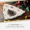 Portmeirion Christmas Tree 10-inch Tree-Shaped Dish - Porcelain Holiday Serveware, Festive Dish, Christmas Tableware, Dishwasher & Microwave Safe - 2 of 4