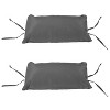 Sunnydaze Outdoor Andrei Double Egg Chair Replacement Cushion Set with Pillows and Seat Cushion - Dark Gray - 4 of 4