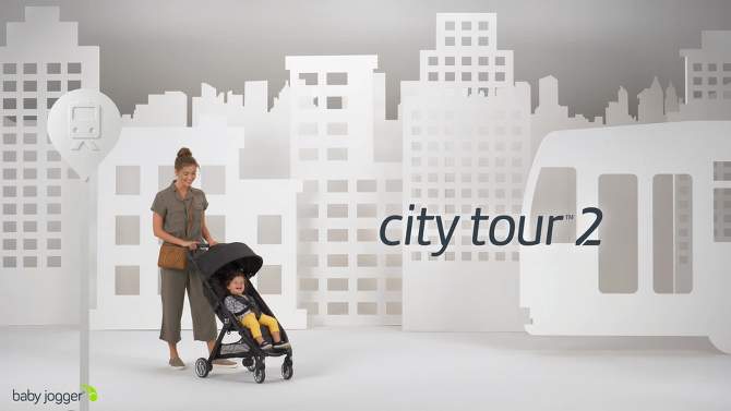 Baby Jogger City Tour 2 Ultra Compact Single Stroller - Jet, 2 of 12, play video