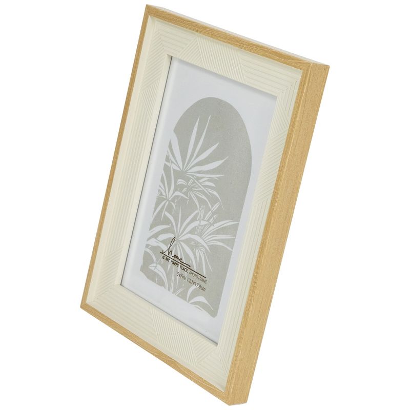 Northlight Textured Picture Frames for 5" x 7" Photo - Beige and Cream - Set of 4, 4 of 9