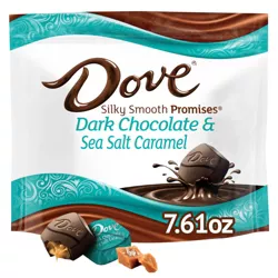 Dove Promises Sea Salt and Caramel Dark Chocolate Candy - 7.61oz