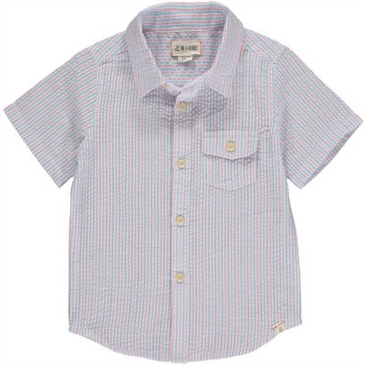 Boy's Newport Seersucker Short Sleeve Shirt - ME & HENRY