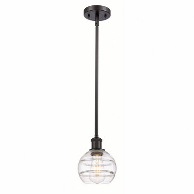 Rochester - 1 Light Stem Hung Mini Pendant In Industrial Style-7.88 Inches Tall and 5.88 Inches Wide