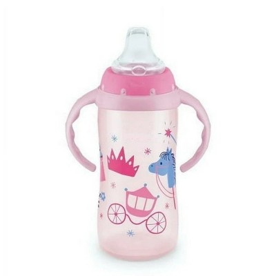 LunaLulinlk Learner Cup, 10 oz Soft Spout Sippy Cup, 1 Pack, Girl