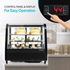 ROVSUN 3.5 Cu.Ft Refrigerator Display Case, Commercial Countertop Display with LED Air-cooling Auto Defrost Sliding Doors - 3 of 4