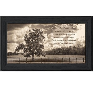HomeRoots Our Family Black Framed Print Wall Art - 1 of 3
