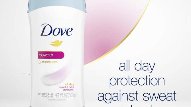 Dove Beauty Powder 24-Hour Invisible Solid Antiperspirant & Deodorant Stick, 2 of 8, play video