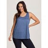 RBX Active Women's Super Soft Relaxed Fit Twist Racerback Tunic Tank Top - 2 of 4