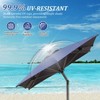 PAGED Rectangle Patio Umbrella Modern Market Umbrella with Lift, Tilt, Crank for Garden and Poolside, Umbrella Base Not Included - 3 of 4