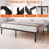 Bed Frame, Heavy Duty Metal Platform Bed, 1000LBS Capacity, Noise-Free, Anti-Sliding Slats - 4 of 4