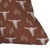 16"x16" Deny Designs Little Arrow Design Co. Cow Skulls Square Outdoor Throw Pillow Rust: UV & Mildew Resistant - image 3 of 4