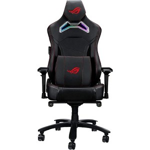 ASUS ROG SL300C ROG Chariot RGB Gaming Chair Memory Foam Lumbar Support, 4D Adjustable Armrest, Reclining Backrest, Breathable Leatherette Material - 1 of 4