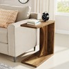 MAYEERTY C-Shaped End Table, Sofa Side Table Couch Table - 2 of 4