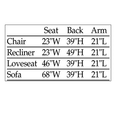 Seafoam Green Textured Shell Edge Chair Furniture Protector