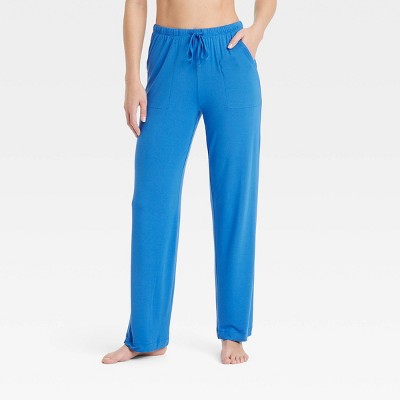 Women's Cloud Knit Pajama Pants - Auden™ Blue L