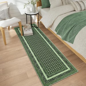 Washable Rugs for Living Room, Non Slip Modern Border Area Rug - 1 of 4
