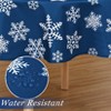 Christmas Tablecloth - Waterproof & Wrinkle-Resistant with Snowflake Pattern - Red/Green/Blue Holiday Dining Table Covers - 3 of 4