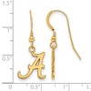 Black Bow Jewelry 14k Yellow Gold Plated Sterling Silver Alabama Crimson Tide NCAA Dangle Earrings - 2 of 3