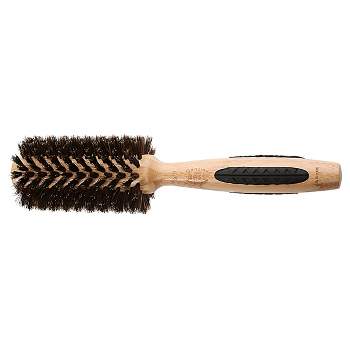 Bass Brushes Straighten & Curl Hair Brush Premium Bamboo Handle Round Brush with 100% Pure Bass Premium Firm Natural Boar Bristles Medium Medium