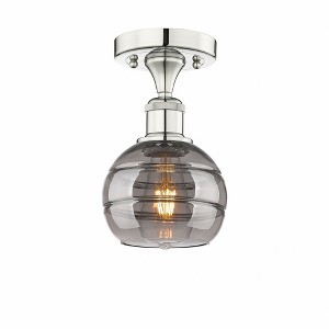 Rochester - 1 Light Semi-Flush Mount In Industrial Style-8 Inches Tall and 5.88 Inches Wide - 1 of 1