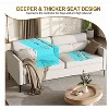 Nasitip 3-Seater Sofa with Extra Deep Seats, 80''Modern Couch and Sofa with Comfy Armrests and Seats and Backrests,2Parcel - 2 of 4