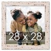 PosterPalooza | Square Shabby Chic White Picture Frame - UV Acrylic, Foam Board Backing, Hanging Hardware - 2 of 4