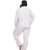 Women's Plus Size Three-Piece Pajama Set - White Mark - 3 of 3