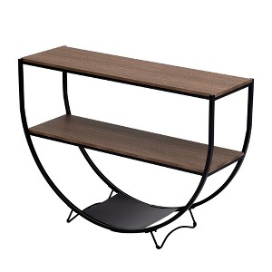 NicBex 48"Console Table with Open Storage Shelf Industrial Entryway Table with Demilune Shape for Hallway,Living Room - 1 of 4