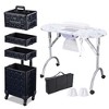 Byootique Folding Manicure Nail Table 4in1 Rolling Makeup Train Case - 2 of 4