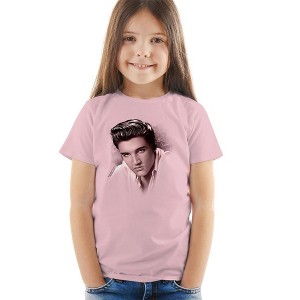 Elvis Presley The Stare Kids T Shirt For Toddlers, Pink - 1 of 4