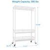 VIPEK R2 Plus Appendino Abiti Con Ruote E Cestelli - Armadio Portatile In Metallo 182 Cm, Nero - 2