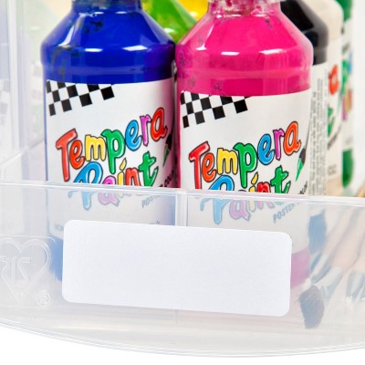 Clear Jumbo Stackable Plastic Storage Bins with Open Front