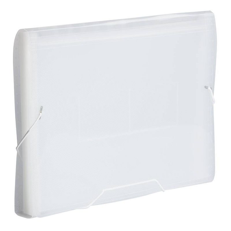JAM Paper 10" x 15" 13 Pocket Plastic Expanding File Folder - Legal Size - Clear, 4 of 5