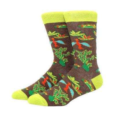 The Americas Imagery Tapestry Socks from the Sock Panda (Men's Sizes Adult Large)
