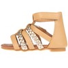 bebe Toddler Girls' Sandals - Open Toe Flat Sandals Comfy Summer Flats for Toddler and Little Kids - 3 of 4