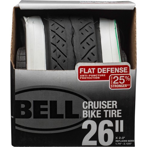Bell Comfort Cruiser Bike Tires with Flat Defense 