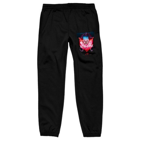 Pennywise Fan Poster It Chapter 2 Movie Men's Black Joggers : Target