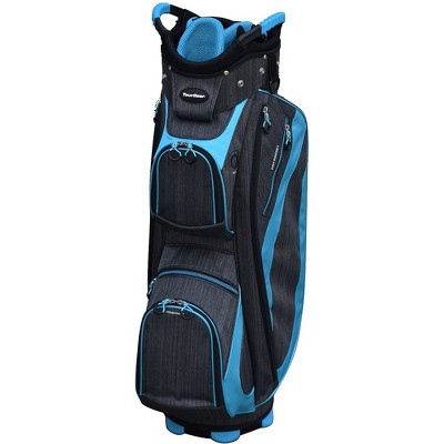 Tour Gear Golf 300 Series Deluxe Golfers Cart Bag 14-Way- Gray / Turquoise