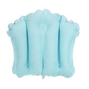 Unique Bargains Terry Cloth Inflatable Bath Pillow with Suction Cups - 1 of 4