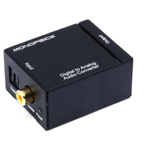 Monoprice Digital Coax & Optical Toslink to R/L Stereo Audio Converter