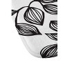 Julia Da Rocha Leaves Memory Foam Bath Rug Black/White - Deny Designs: Machine Washable, Microfiber, Non-Slip Backing - 2 of 3