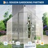 Polycarbonate Greenhouse for Outdoors, Large Walk-InGreenhouse with Quick Setup Structure and Roof Vent, Greenhouse with Ventilation - 4 of 4